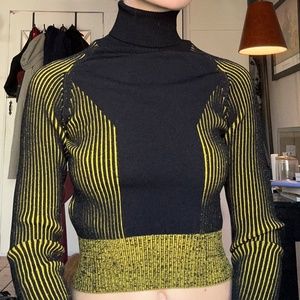 Marco de Vincenzo Yellow Turtleneck